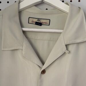 Tommy Bahama Light Tan Button-Up Shirt